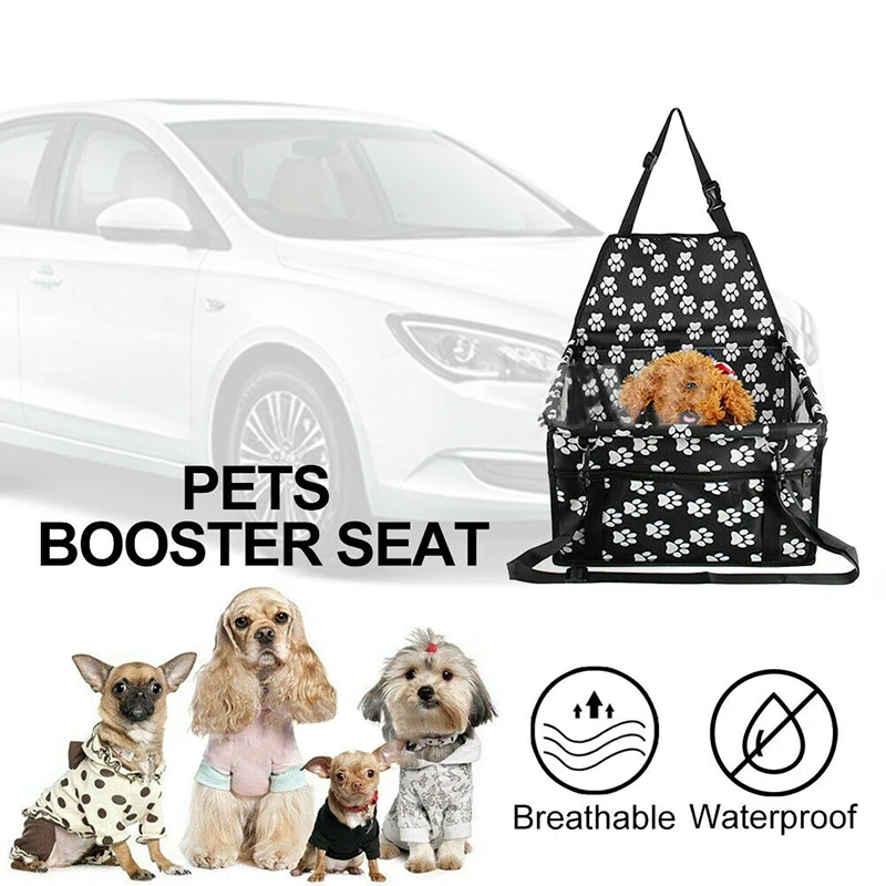 

Pet Cat Dog Car Booster Seat Pad Puppy Travel Safety Mesh Protector Basket Folding Hammock Pet Carriers Bag