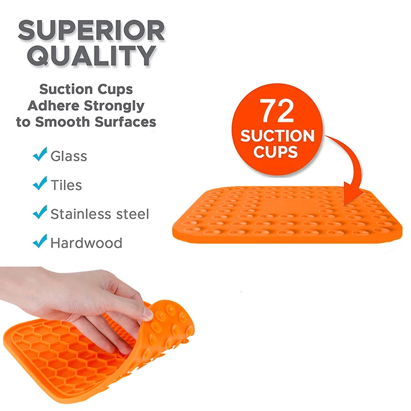 Силиконовый коврик для кормления собак и кошек прокладка медленного с присоской