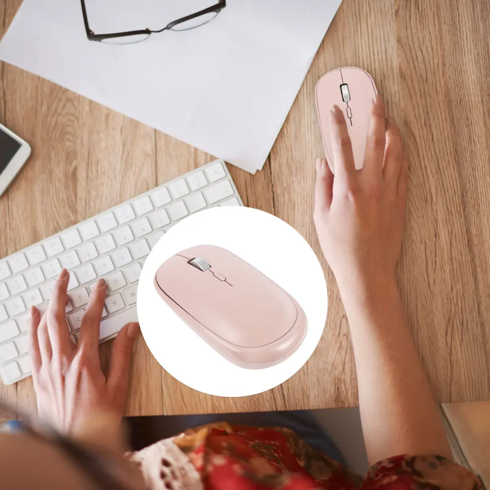 

1pc Practical Mute Wireless Computer Accessory for Home Office