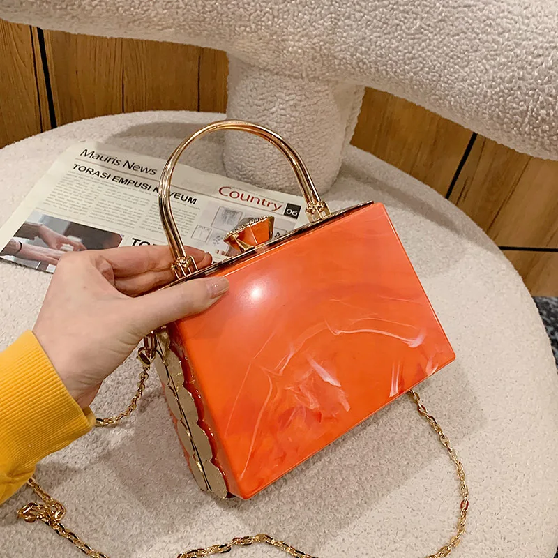 

Acrylic Bag 2022 New Versatile Diamond Messenger Bag Purses and Handbags Luxury Designer Evening Clutch Bag Wedding Purse