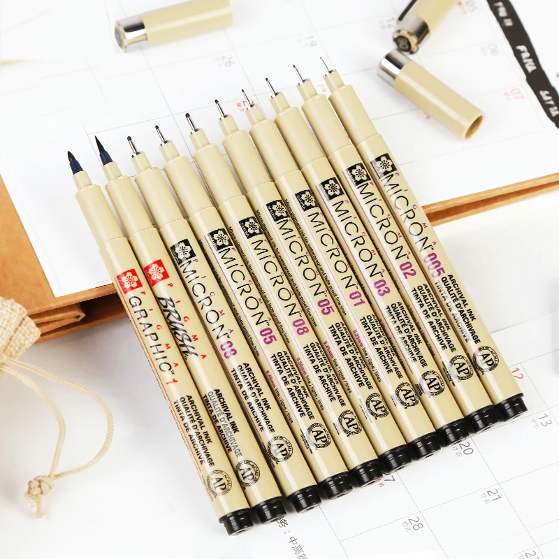 Набор игольчатых ручек ручка для рисования Студенческая ручная роспись