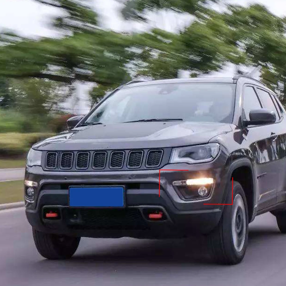 Дневные ходовые огни для Jeep Compass 2017 2018 2019 2020 2 шт. динамические желтые указатели