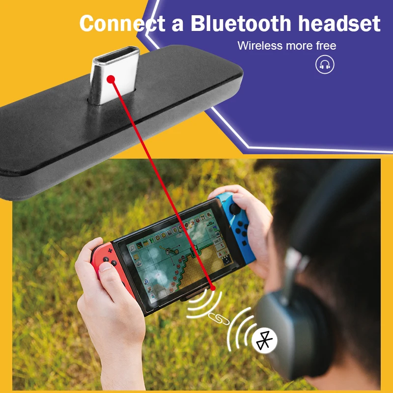 Data Frog беспроводной Bluetooth USB/TYPE C адаптер конвертер для Nintendo переключатель аудио