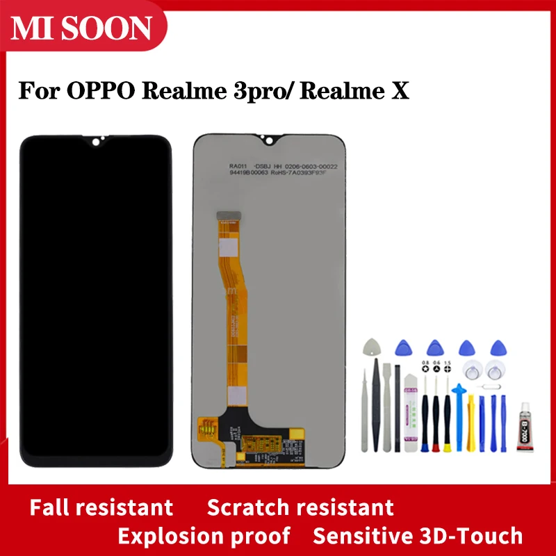 

Оригинальный ЖК-дисплей для OPPO REALME 3PRO REALME X, сенсорный дигитайзер для OPPO REALME 3PRO, ЖК-экран с инструментами для разборки