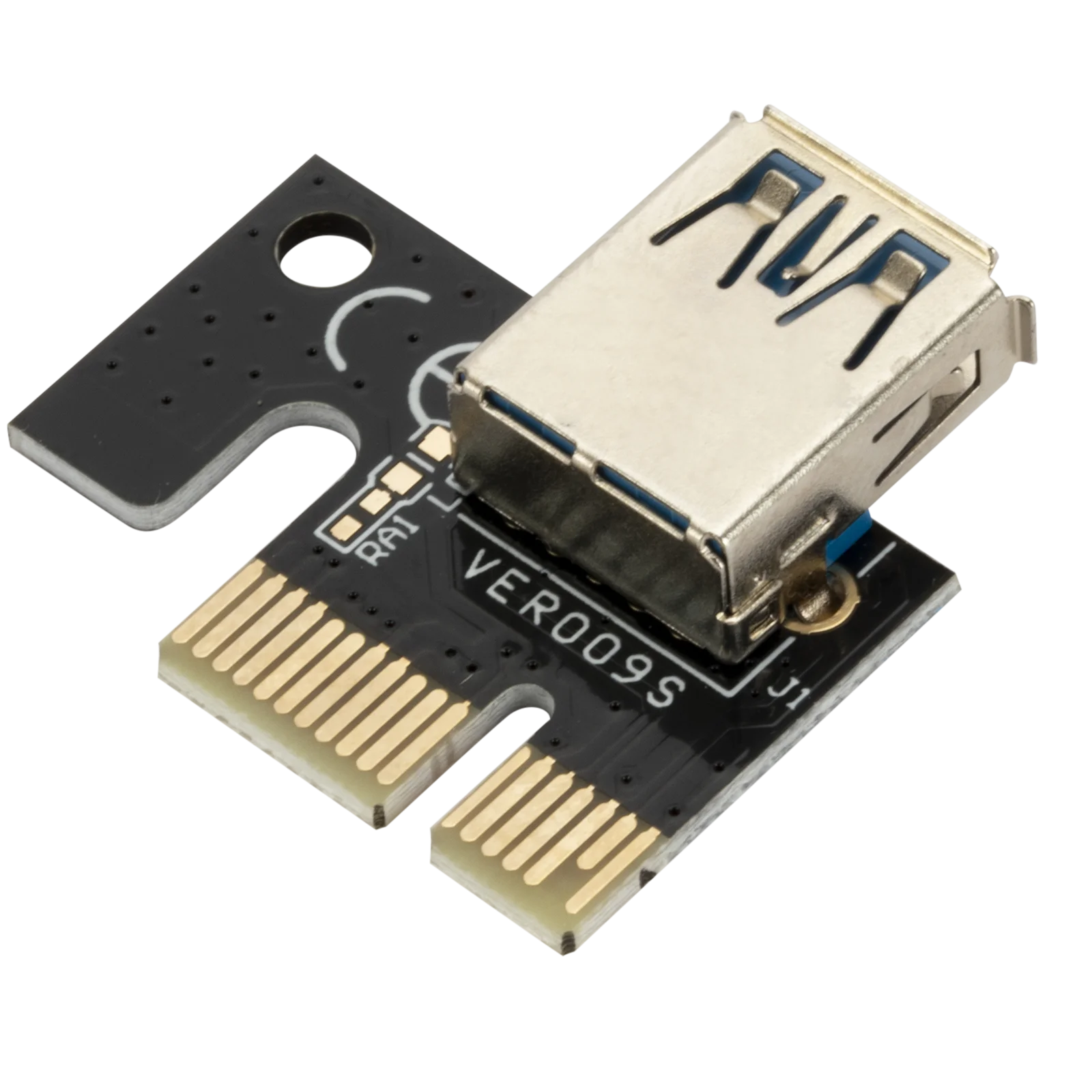 PCI-E Pcie Riser 009S PLUS Profesional Express 1X 4x 8x 16x расширитель PCI E USB 009 GPU 6Pin карта SATA 15pin для BTC Miner |