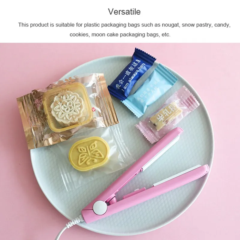 

Norbi Bag Sealer Bag Clips Portable Mini Sealer Home Heat Bag Plastic Food Snacks Bag Sealing Machine Kitchen Accessories