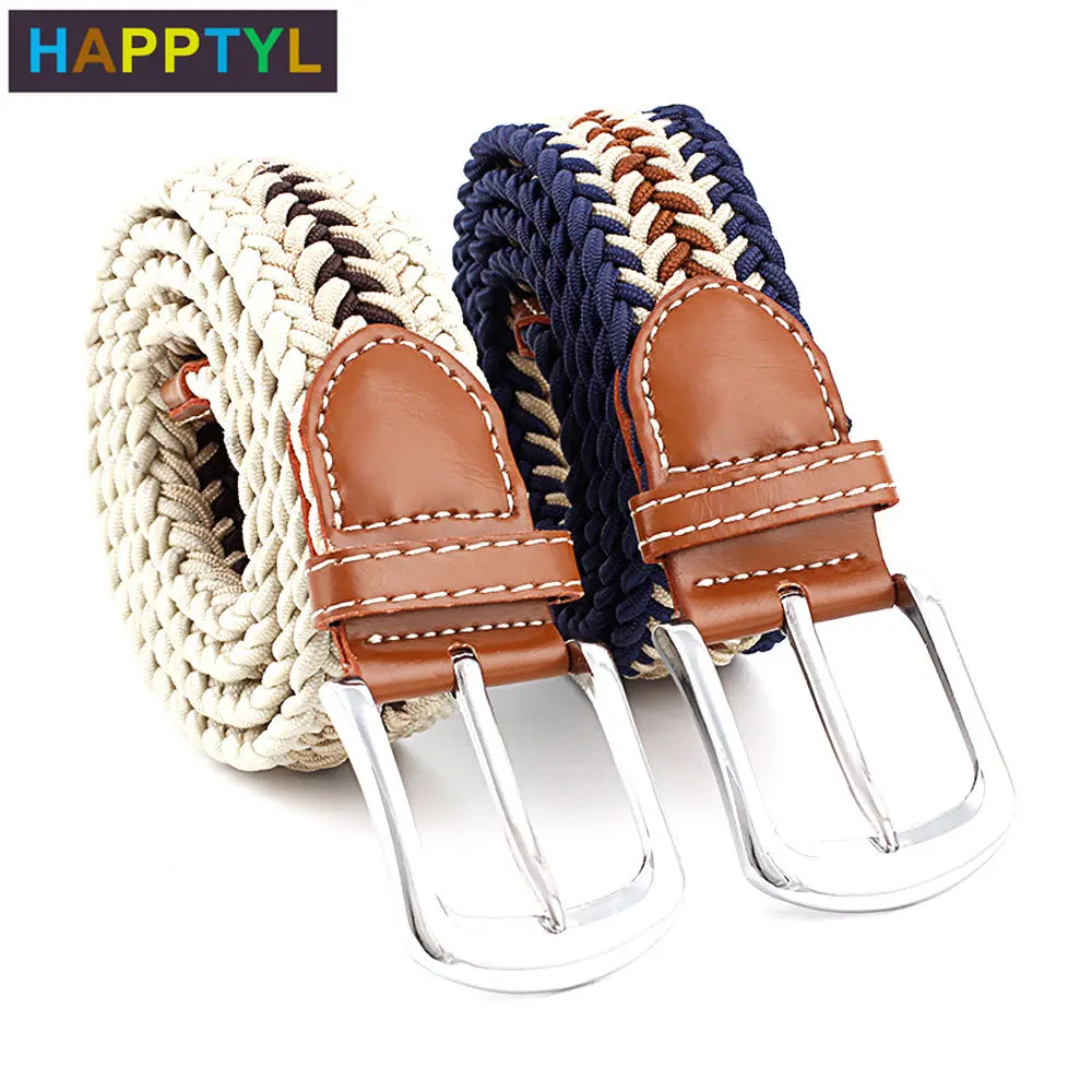 HAPPTYL 1 шт. Модный женский мужской тканый ремень из искусственной кожи для джинсов
