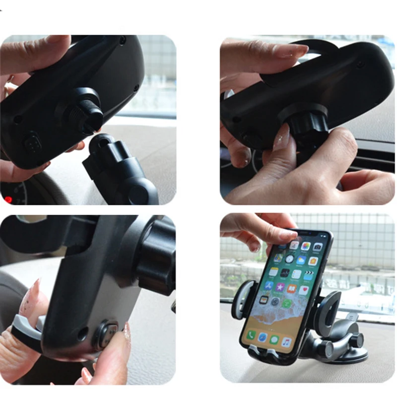 mobile phone accessories suction mount foldable car mobile phone holder free global shipping