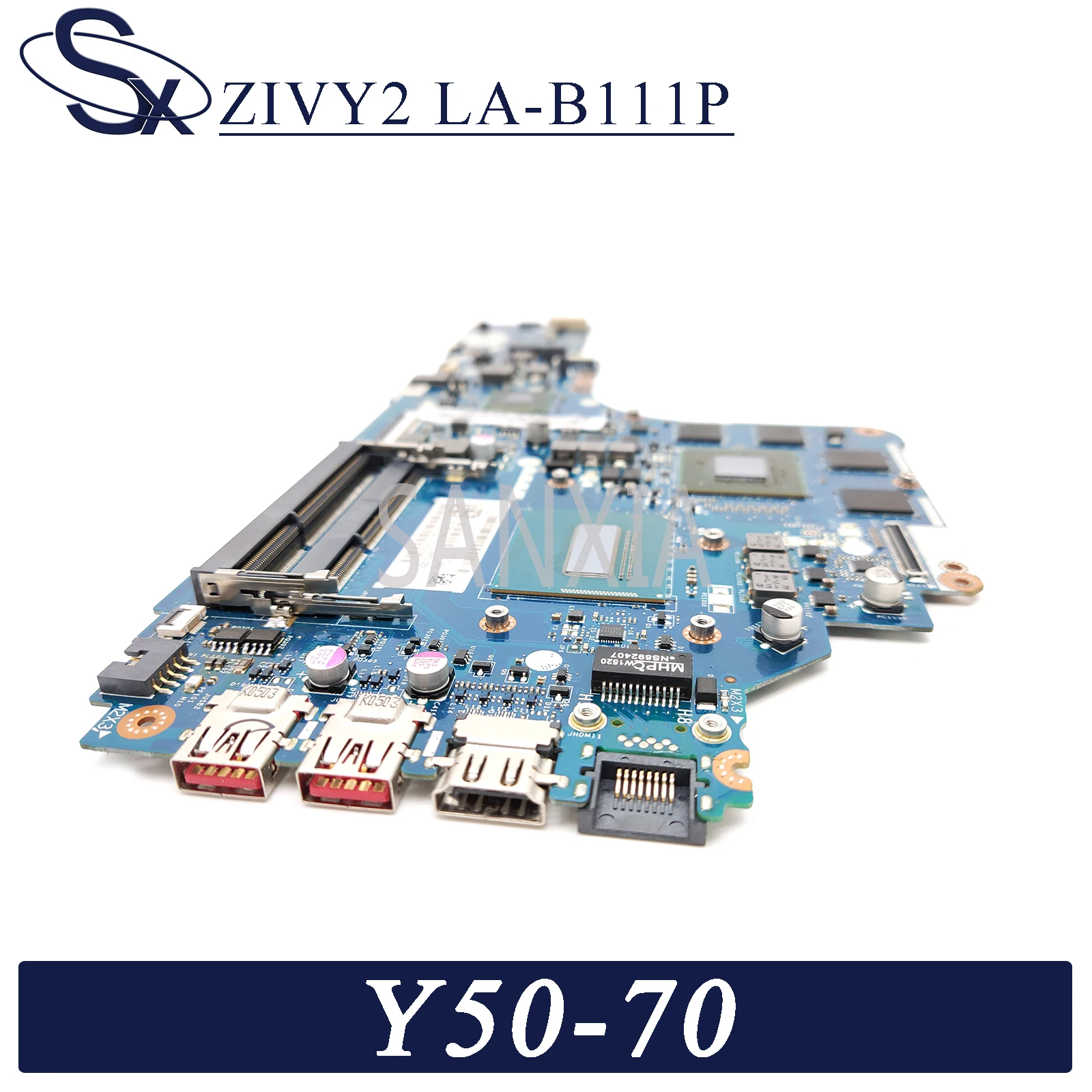 KEFU ZIVY2 LA-B111P материнская плата для ноутбука Lenovo Y50-70 оригинальная I7-4720HQ/4710HQ GTX960M-2GB |