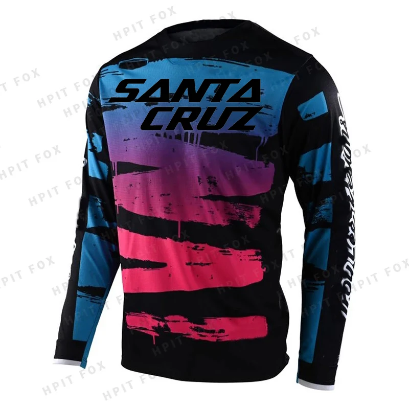 

2021 Santa Cruz Enduro Downhill Mountain Bike Jerseys MX Motocross BMX Racing Jersey DH Long Sleeve Cycling Clothes MTB T-shirt