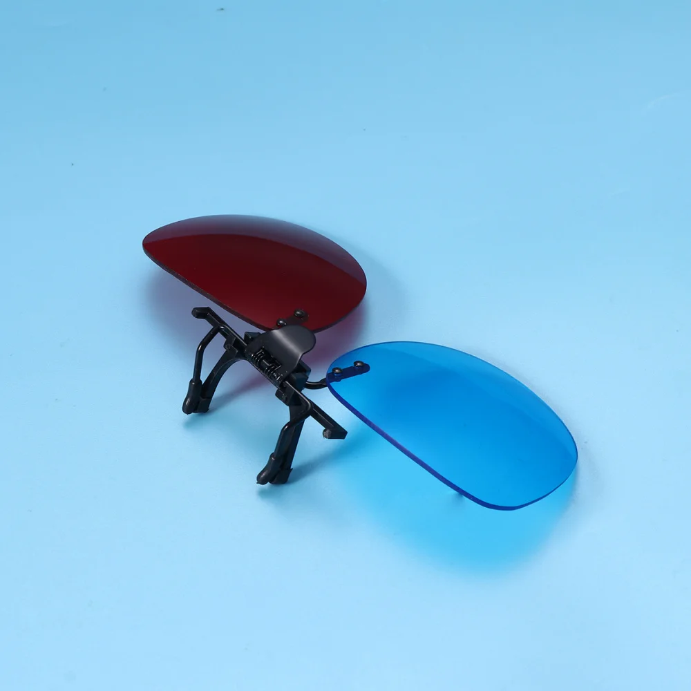 Новый красный синий стеклянный es висячая рамка 3D стекло Близорукость