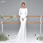 Женское свадебное платье-Русалка с длинным рукавом