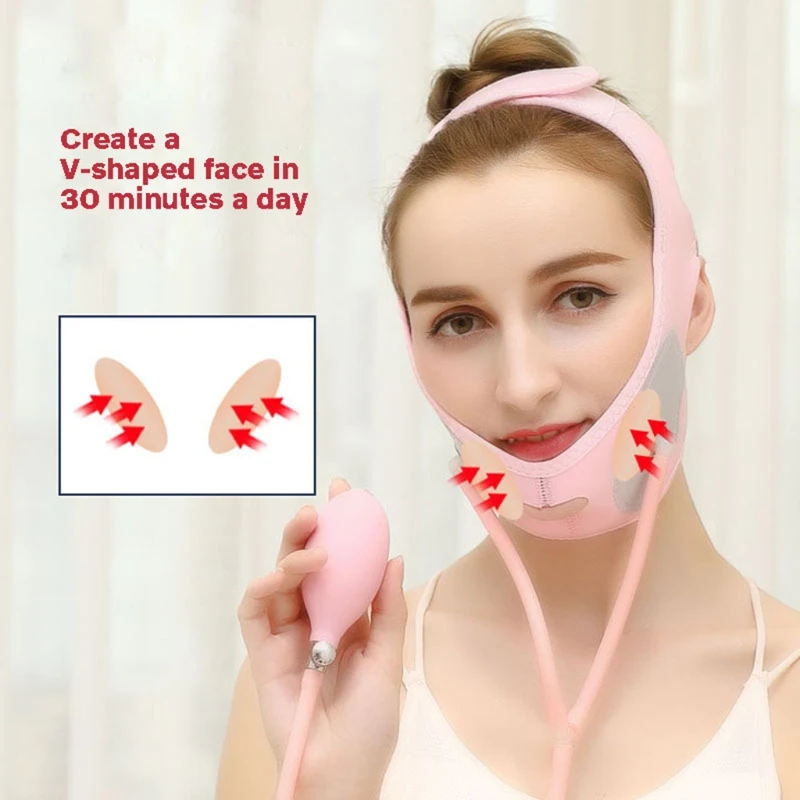 Massager Inflável da Máscara da Facelift da Correia da Imprensa do ar da Faixa do Emagrecihomemto da Cara