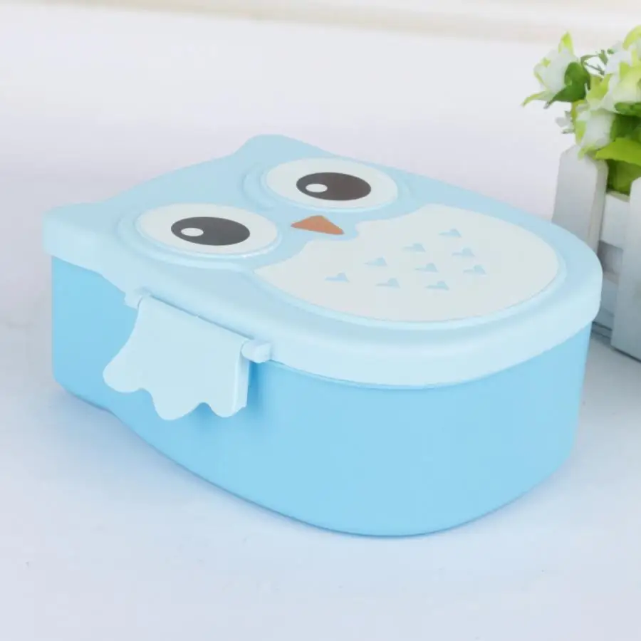 Синий Ланч бокс коробка Bento коробки контейнеры пластиковый Портативный с