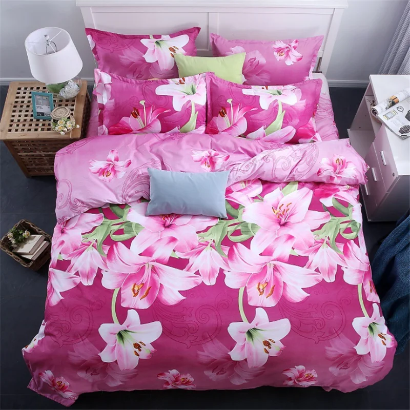 

Beautiful Lily Bedding Set Duvet Cover Set 3d Bedding Set Fashion Design duvet cover flat sheet pillowcase