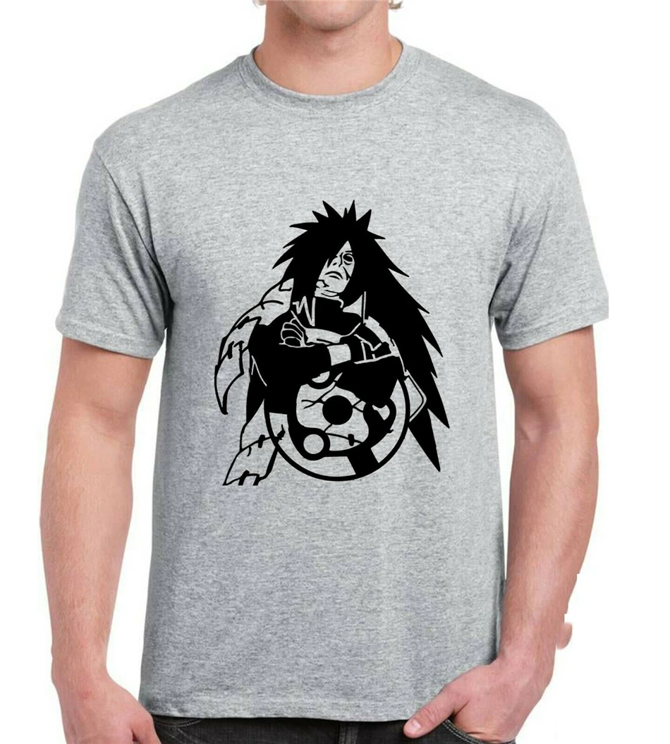 Мадара Учиха футболка Sharingan Sasuke Наруто Аниме Манга подарок Топ Мужская S 2Xl