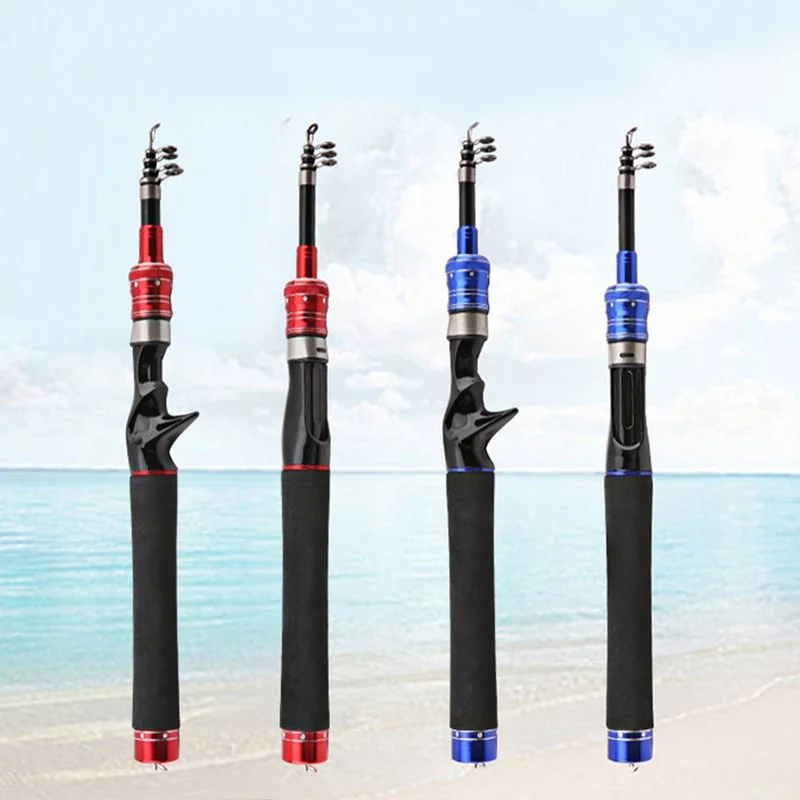 

2021 Finess Fishing Rod Size1.8m2.1m2.4m New Travel Portable Ultra Supper Short Telescopic Fishing Rod Spnning Casting