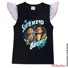 Новые летние детские милые футболки с мультяшным принтом для мальчиков и девочек, футболки с принтом Луки, детские футболки с аниме, топы с коротким рукавом, одежда для малышей