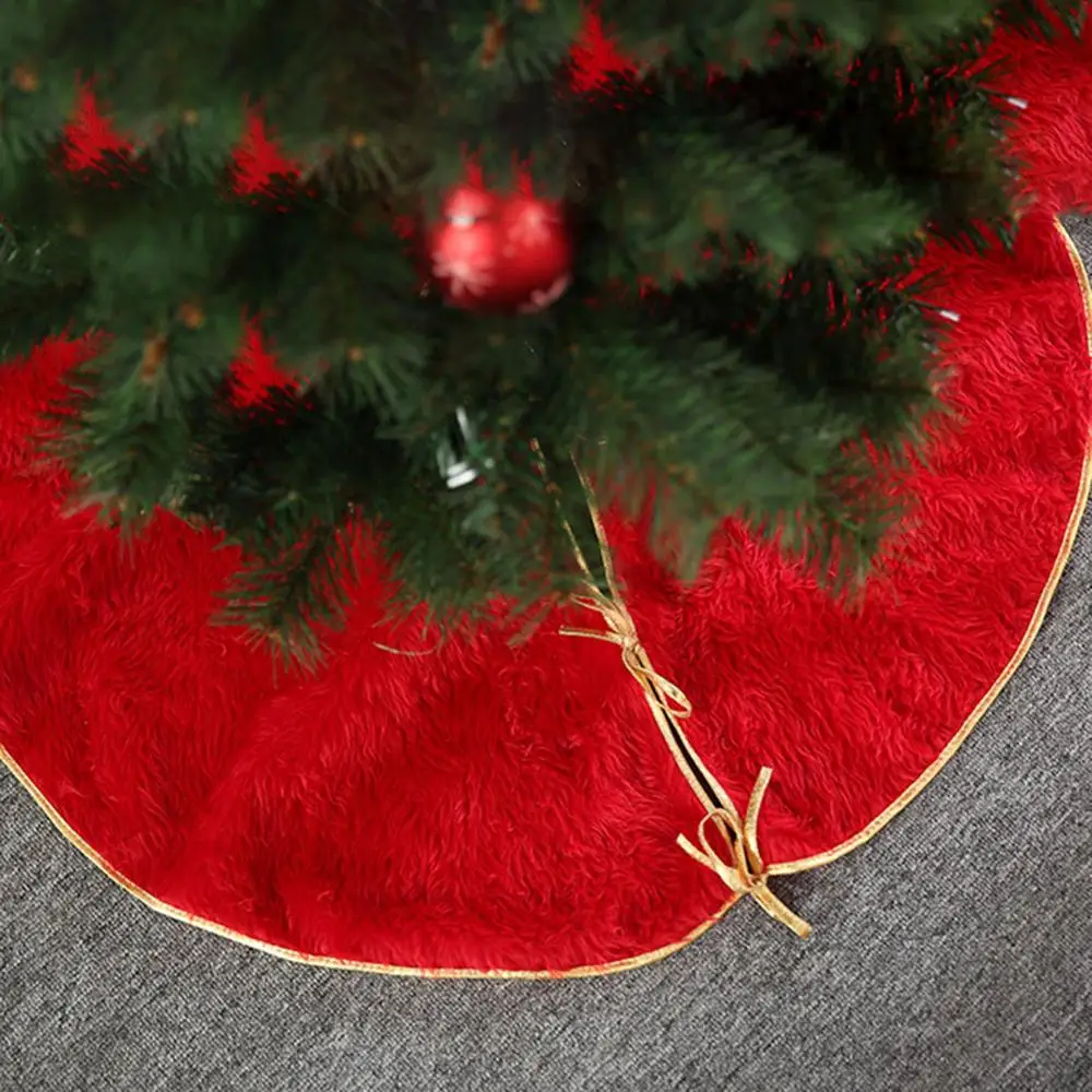 90cm Natal Navidad юбка для рождественской елки ковер Новогоднее украшение для дома круглые юбки для рождественской елки вечерние украшения - Цвет: 90cm