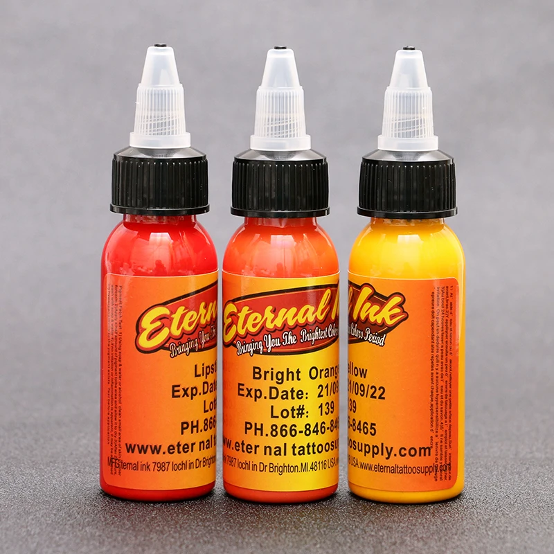 16 цветов 30 мл/бутылка чернила для татуировки краска перманентного боди арта