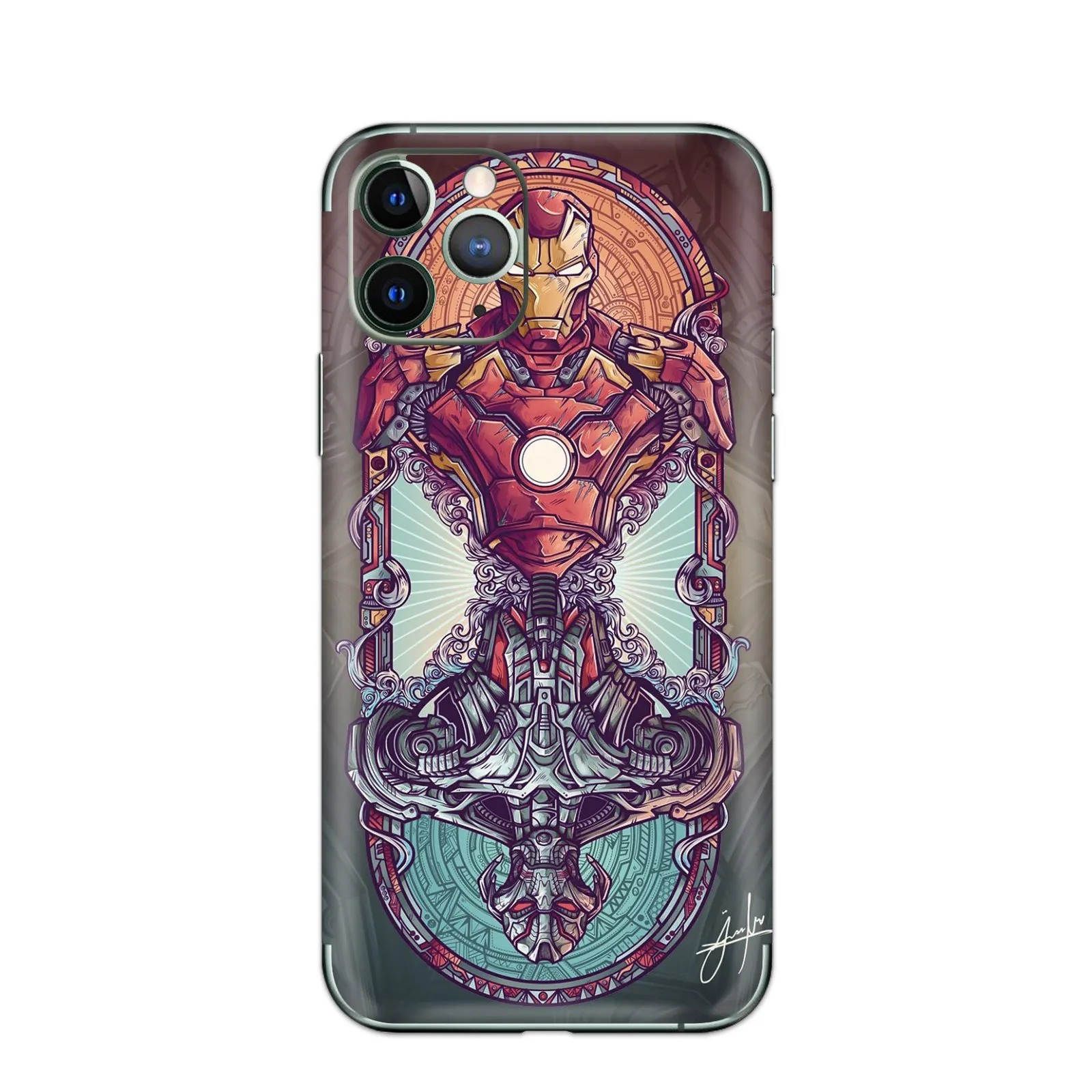 4 3D рельефная задняя пленка для iPhone XS XSMAX X XR 7 8 Plus 6 6S Plus Защитная пленка для телефона с рисунком капитана - Цвет: 4