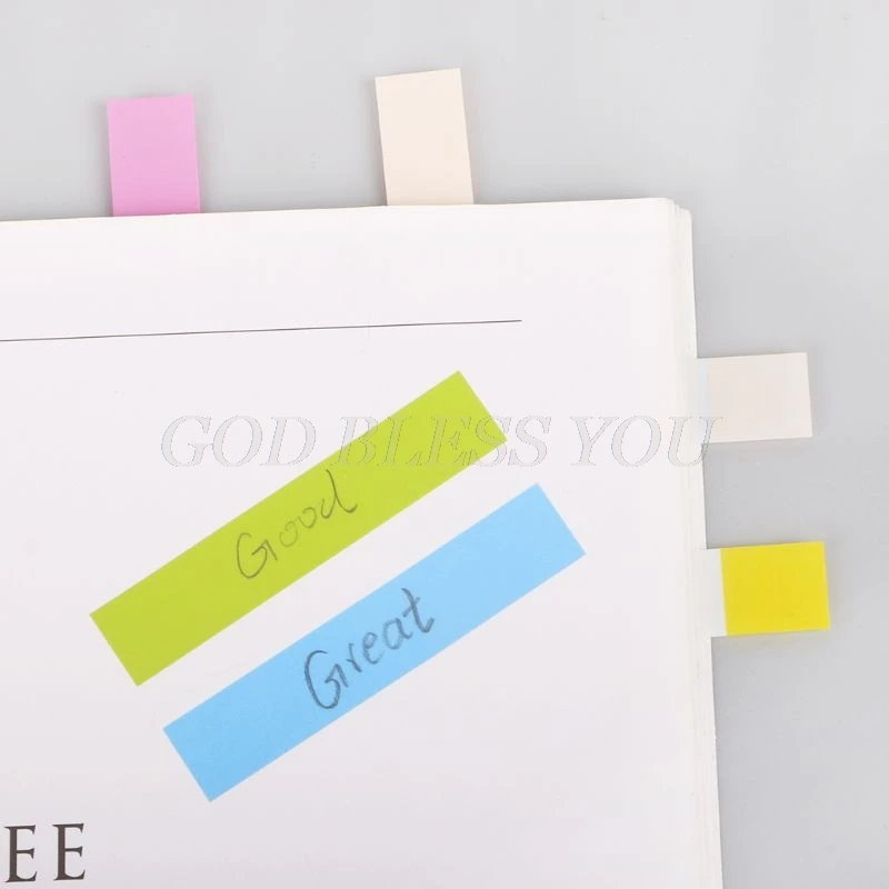 

10 Colors PET 200 Sheets Index Tabs Flags Sticky Note Page Marker Stickers Stationery Office School Suppies Drop Shipping