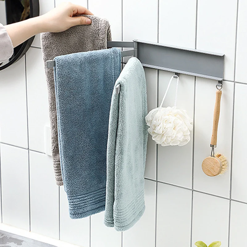 New 1 Pcs Storage Rack Holder Towel Shelf Wall Hanging Roll Paper Durable For Bathroom Kitchen SCI88