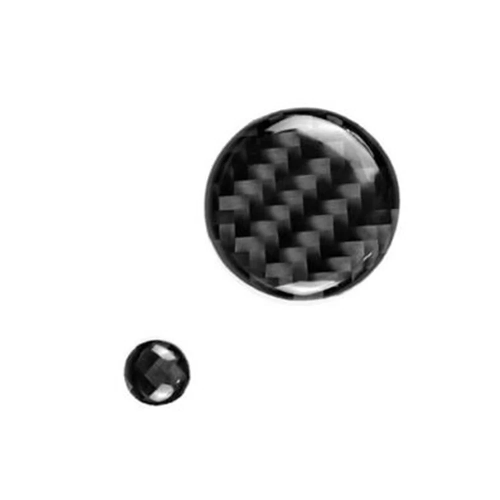 

Car Knob cover Black Accessories Carbon Fiber Trim 2pcs set High quality