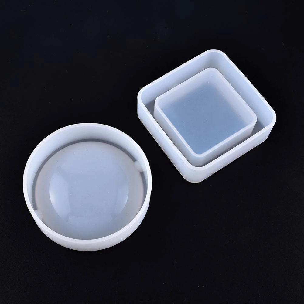 

Silicone Round Square Ashtray Mold Jewelry DIY Making Mould Casting Craft Tool DIY Hand Craft Resin Molds for Jewelry