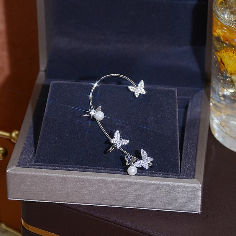 

Ear Cuffs Clip Non Piercing Ear Cuffs Butterfly Ear Clip Helix Conch Earrings Helix Cartilage Clip Wedding Jewelry Gift