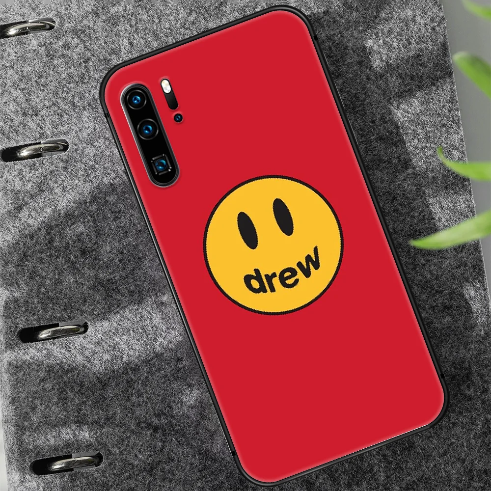

drew smiling Luxury brand Phone Case For Huawei P Mate 10 20 30 40 Lite Pro smart Z 2019 nova 5t black Etui Fashion Bumper Tpu