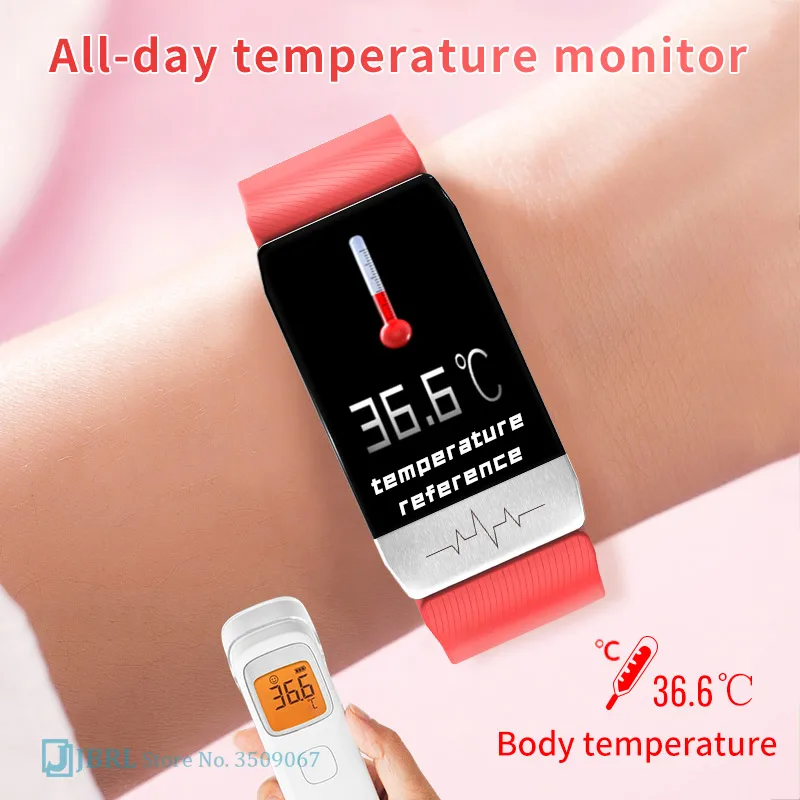 Цифровые часы с температурой мужские и женские электронные Bluetooth фитнес-трекер