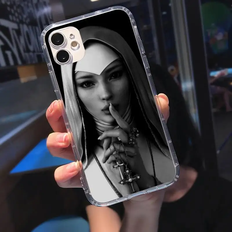 

Case Sister Nun Soft Phone Case Transparent Case For Iphone 6 6s 7 8 Plus XR X XS 11 12 Pro Max