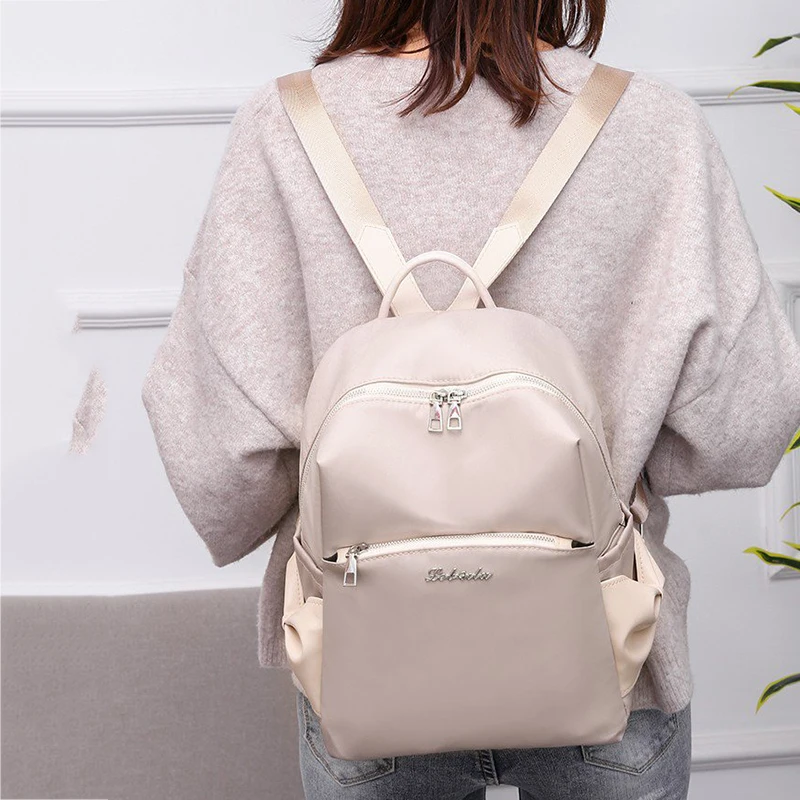 Новый Модный женский рюкзак с защитой от кражи прочный тканевый школьный Оксфорд