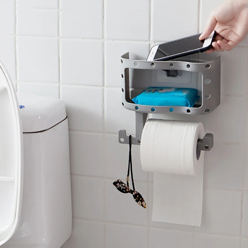 Держатели для хранения в ванной комнате стеллажи туалетной бумаги рулон