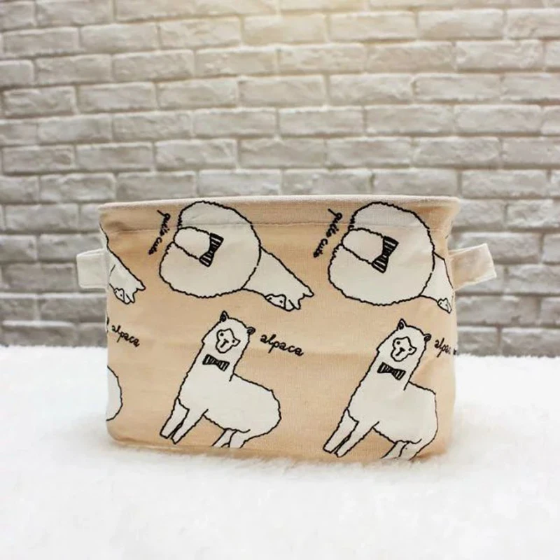 Парусиновая Водонепроницаемая корзина для хранения прикроватная закусок