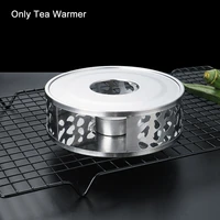 home kitchen tea warmer round teapot trivet with candle holder stainless steel heater modern easy apply out anti rust