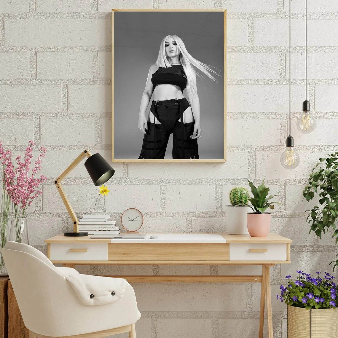 Фото Музыкальный постер Ava Max, холст, художественный принт, украшение для дома, настенная живопись (без рамки) №3