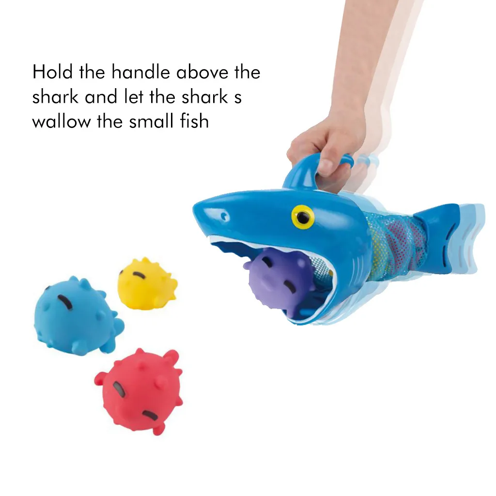 

Cute Animals Swimming Water Toys Water Best Selling Stereo Shark Fishing Cartoon Animals Bath Toy Pinchable Will Speak
