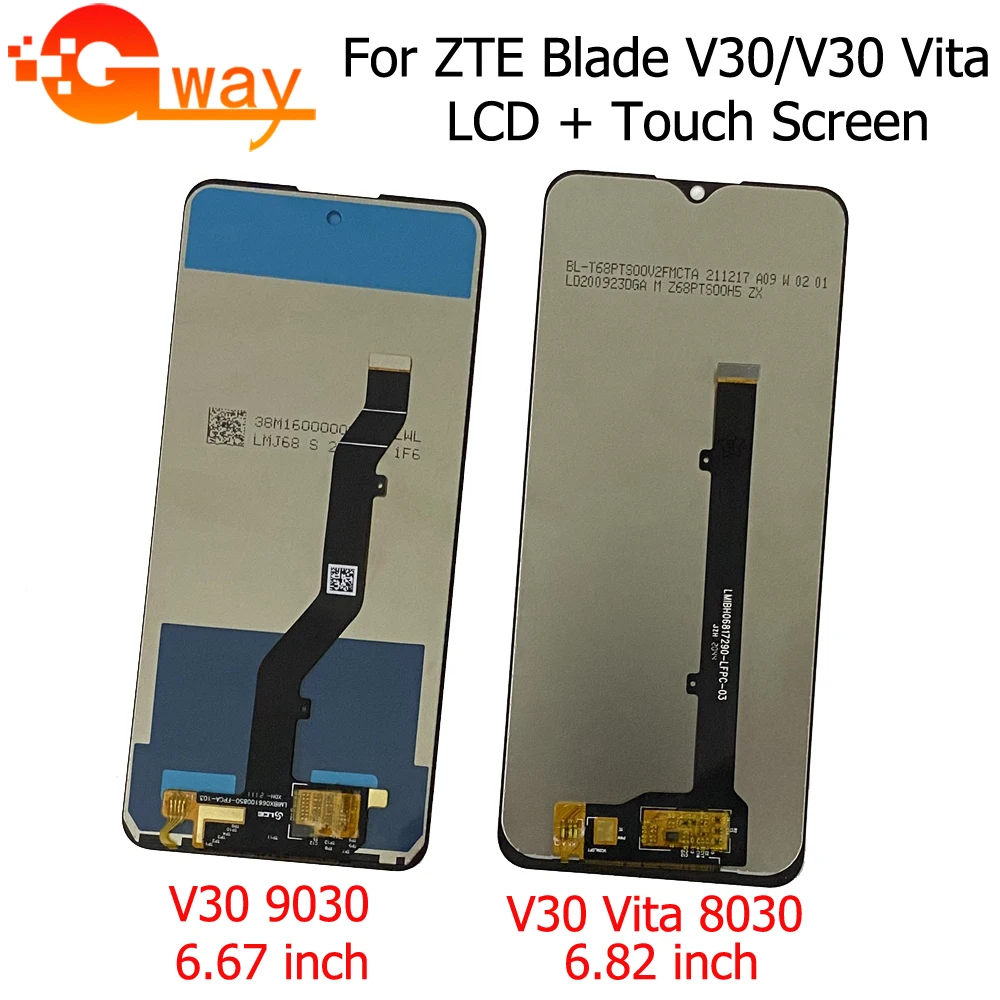 for zte blade 8030 v30 vita lcd display touch screen digitizier assembly for zte v30 9030 lcd sensor phone accessoriestools free global shipping