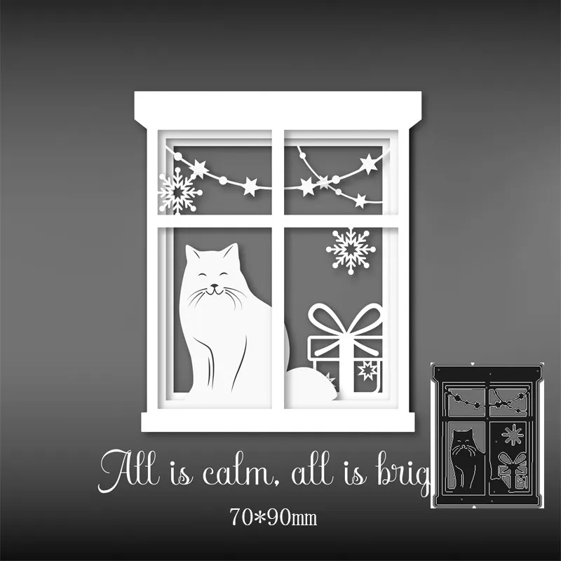 

Металлические Вырубные штампы с изображением животных, штампы для рукоделия, скрапбукинг, открытки ручной работы, бумажные Вырубные рождес...