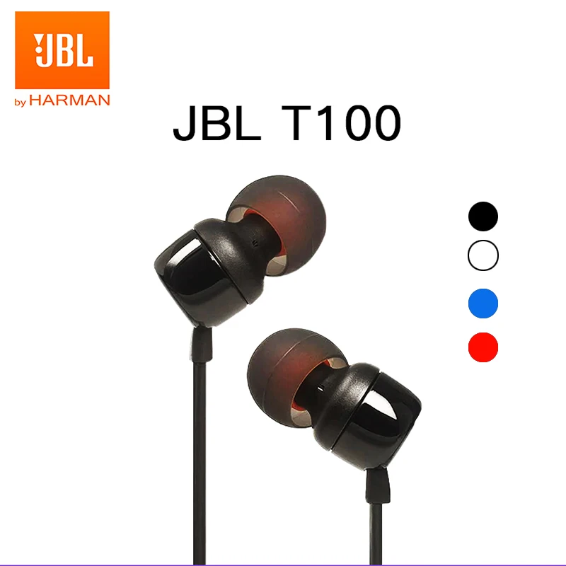 Проводные наушники JBL T110 3 5 мм с микрофоном | Электроника