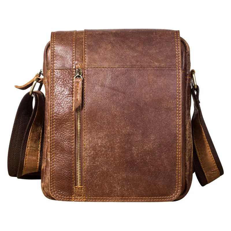 Original Leather Male Design Casual Shoulder messenger bag cowhide Fashion 10" iPad Tote Crossbody Satchel bag For Men 8010