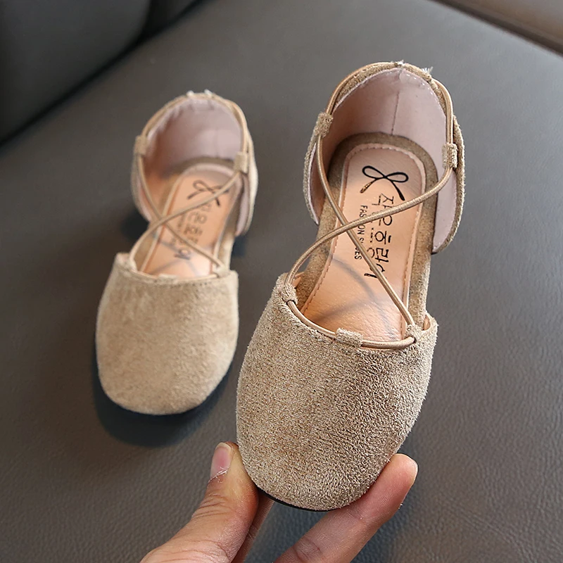 Детские повседневные туфли принцессы для девочек детские сандалии с вырезами на