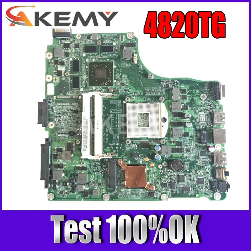 Материнская плата Akemy для ноутбука Acer aspire 4820 4820TG материнская HM55 DDR3 HD5650M 1 ГБ MBPVL06001