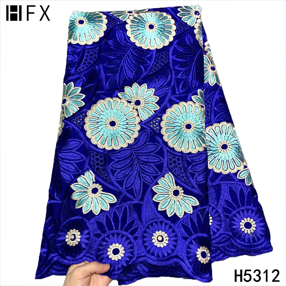 HFX новейшая зеленая швейцарская вуаль кружевная ткань высокого качества вышитая