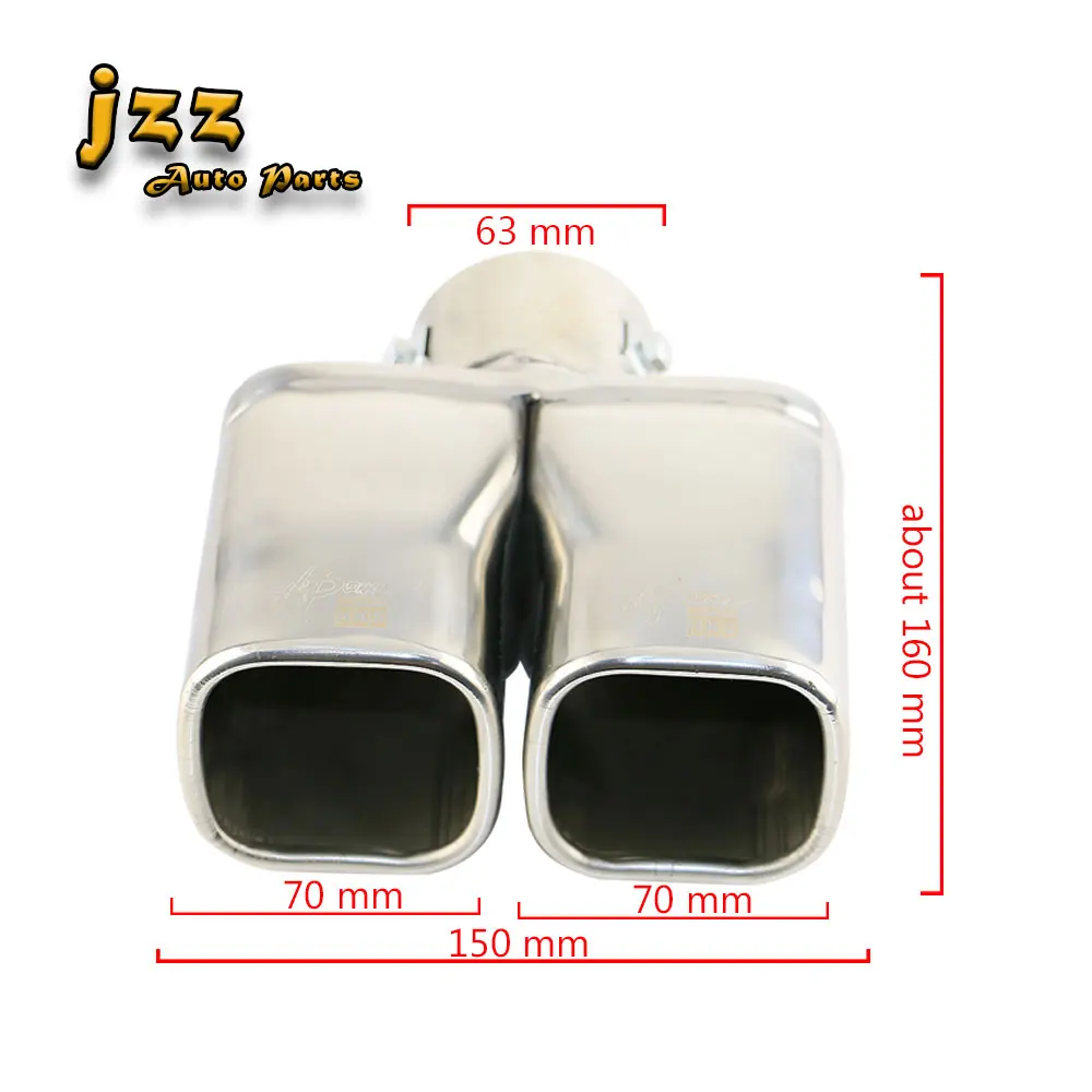 1 шт. глушитель выхлопной трубы из нержавеющей стали 63 мм|Шумоглушители| |