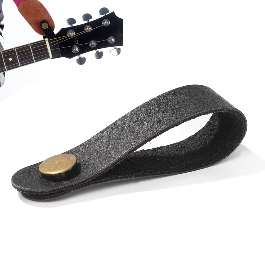 

Leather Guitar Strap Head Belt Holder Button Safe Lock for Acoustic Electric Classic Folk Guitarra Ukulele Bass Accessories