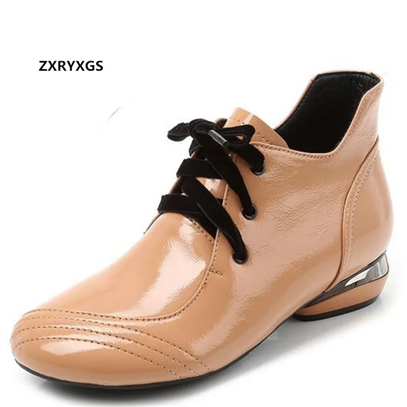 

Женские ботильоны из мягкой воловьей кожи, Размеры 33-43