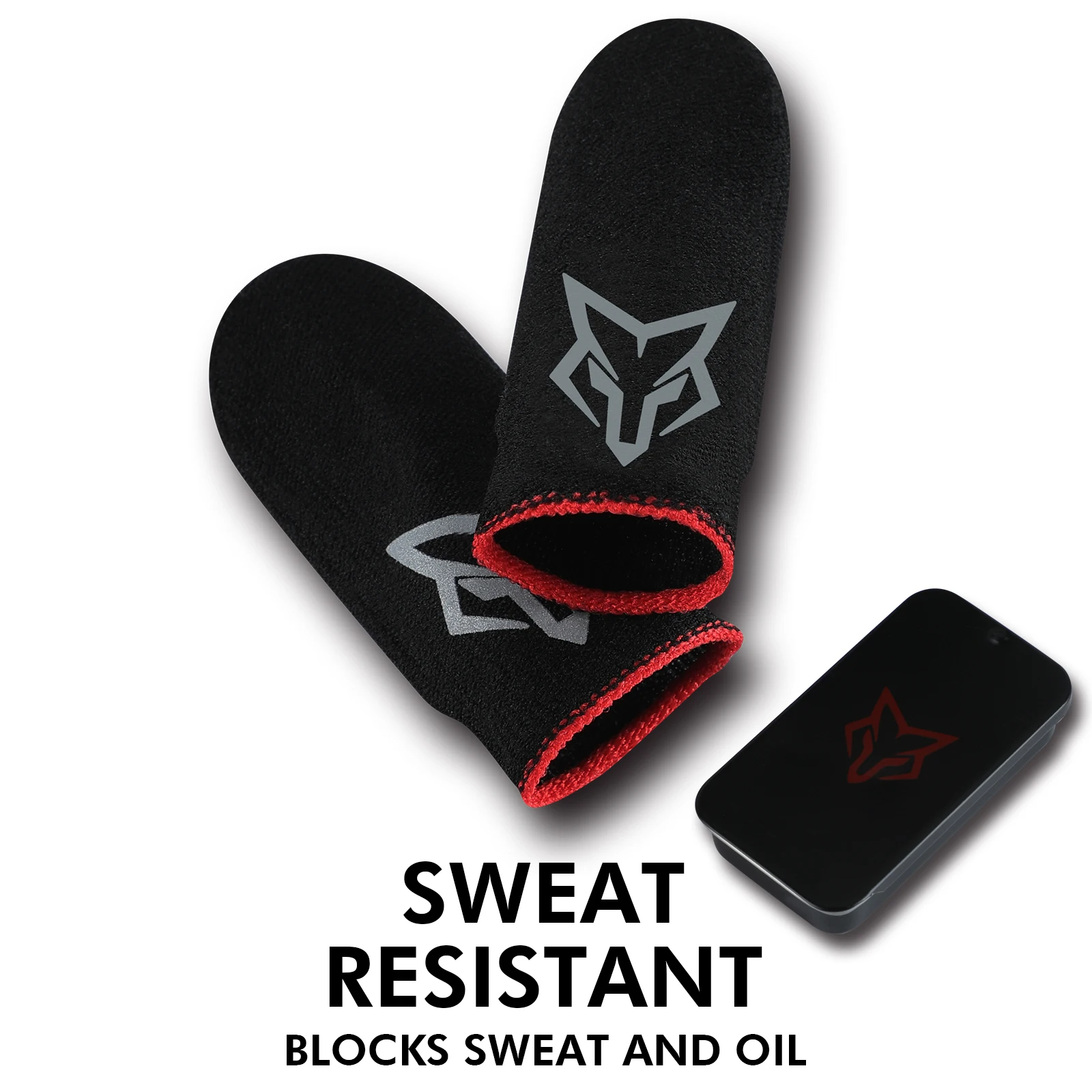 Гибкие перчатки из стекловолокна с рукавом на 6 пальцев для мобильных игр PUBG COD